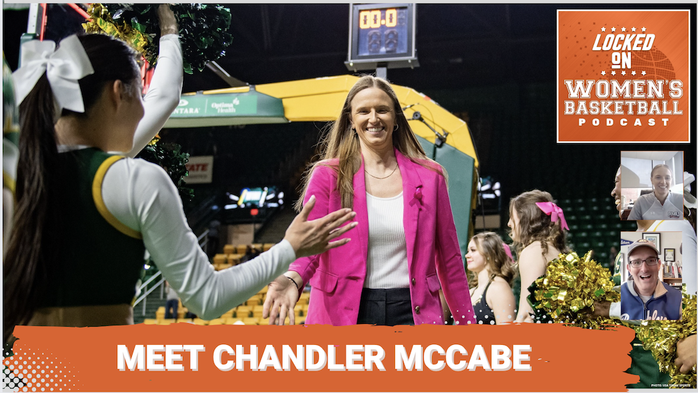 Chandler McCabe receiving a high-five